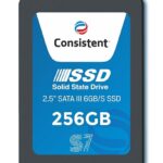 consistent SSD 256GB 2.5 Inch SATA Internal SSD - Read: 550MB/s & Write: 500MB/s - Solid-State Drive 5 Year Warranty (256, GB)