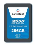 consistent SSD 256GB 2.5 Inch SATA Internal SSD - Read: 550MB/s & Write: 500MB/s - Solid-State Drive 5 Year Warranty (256, GB)