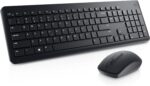 Dell Wireless Keyboard and Mouse - KM3322W, Wireless - 2.4GHz, Optical LED Sensor, Mechanical Scroll, Anti-Fade Plunger Keys, 6 Multimedia Keys, Tilt Leg – Black - Image 10