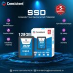 Consistent SSD 128 GB 2.5 Inch SATA Internal SSD - Read: 550MB/s & Write: 500MB/s - Solid-State Drive 5 Year Warranty (128, GB)