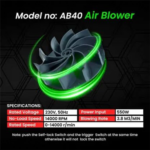 Electric Air Blower for Cleaning | High-Power Dust Removal Blower with Variable Speed | Portable & Lightweight Blower for Computer, Laptop, AC, Car, Home & Office - Image 3