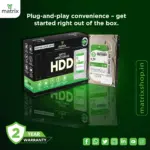 Matrix 2TB Surveillance Hard Drive, 3.5-inch SATA, 7200 RPM, 64MB Cache, Desktop HDD