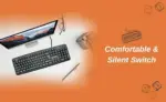 Consistent Classic Silver Wired Keyboard & Mouse (SK101) for Windows, USB Plug-and-Play, Full-Size, Spill-Resistant, Curved Space Bar(Black) - Image 3