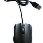 MATRIX KM-100 USB Optical Mouse 1000 DPI, Scrolling Wheel, 2 Buttons, 1 x USB, Optical LED Tracking, Plug and Play, Scrolling Wheel, Black