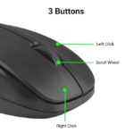 ZEBRONICS Companion 107 2.4GHz Wireless Keyboard & Mouse Combo, 104 Keys, UV Printed keycaps, 12 Integrated Multimedia Keys, 3 Button Mouse, 1200 DPI, High Precision, Advanced Optical Sensor (Black) - Image 8