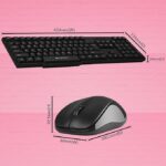 ZEBRONICS Companion 107 2.4GHz Wireless Keyboard & Mouse Combo, 104 Keys, UV Printed keycaps, 12 Integrated Multimedia Keys, 3 Button Mouse, 1200 DPI, High Precision, Advanced Optical Sensor (Black) - Image 9