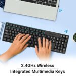 ZEBRONICS Companion 107 2.4GHz Wireless Keyboard & Mouse Combo, 104 Keys, UV Printed keycaps, 12 Integrated Multimedia Keys, 3 Button Mouse, 1200 DPI, High Precision, Advanced Optical Sensor (Black) - Image 7